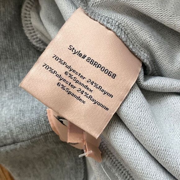 New Badgley Mischka gray lounge pants/sweat/jogger/pjs XL French terry - Picture 9 of 9